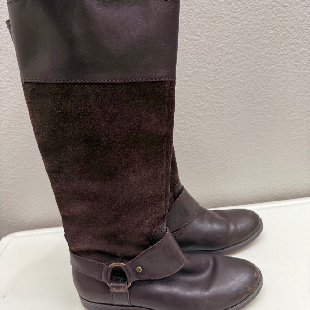 Ralph Lauren Lauren Sulita Riding BootsSize 6 Brown Leather Suede - Picture 6 of 6